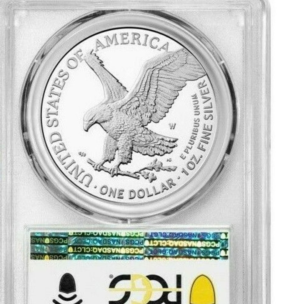 2022-W Proof $1 American Silver Eagle Congratulations Set PCGS PR70DCAM FDOI - Picture 2 of 2